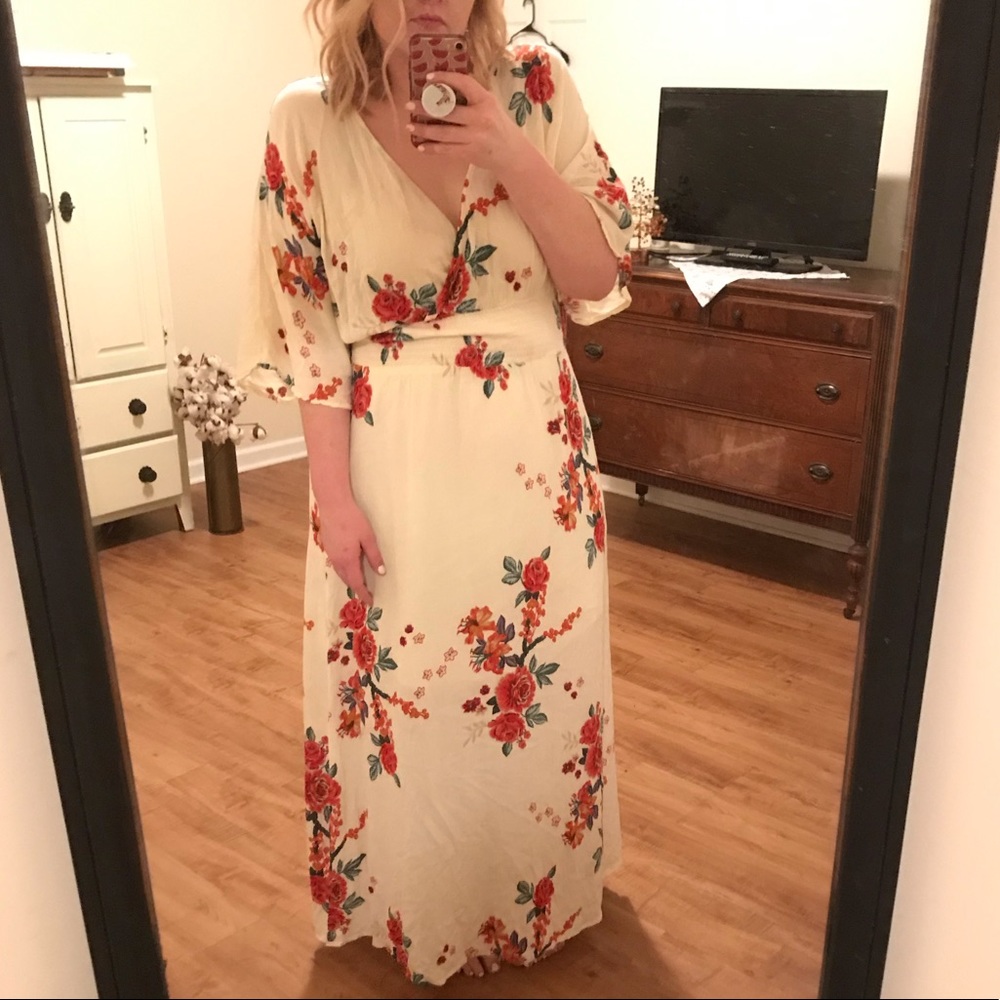 Boutique brand floral maxi dress